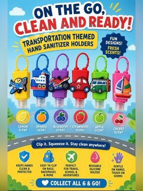 Transportation Themed Hand Sanitizer Holder